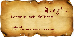 Marczinkech Ábris névjegykártya